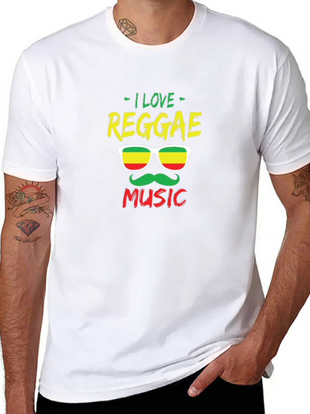 Reggae Music T-Shirt - Cool Rasta Graphic Tee