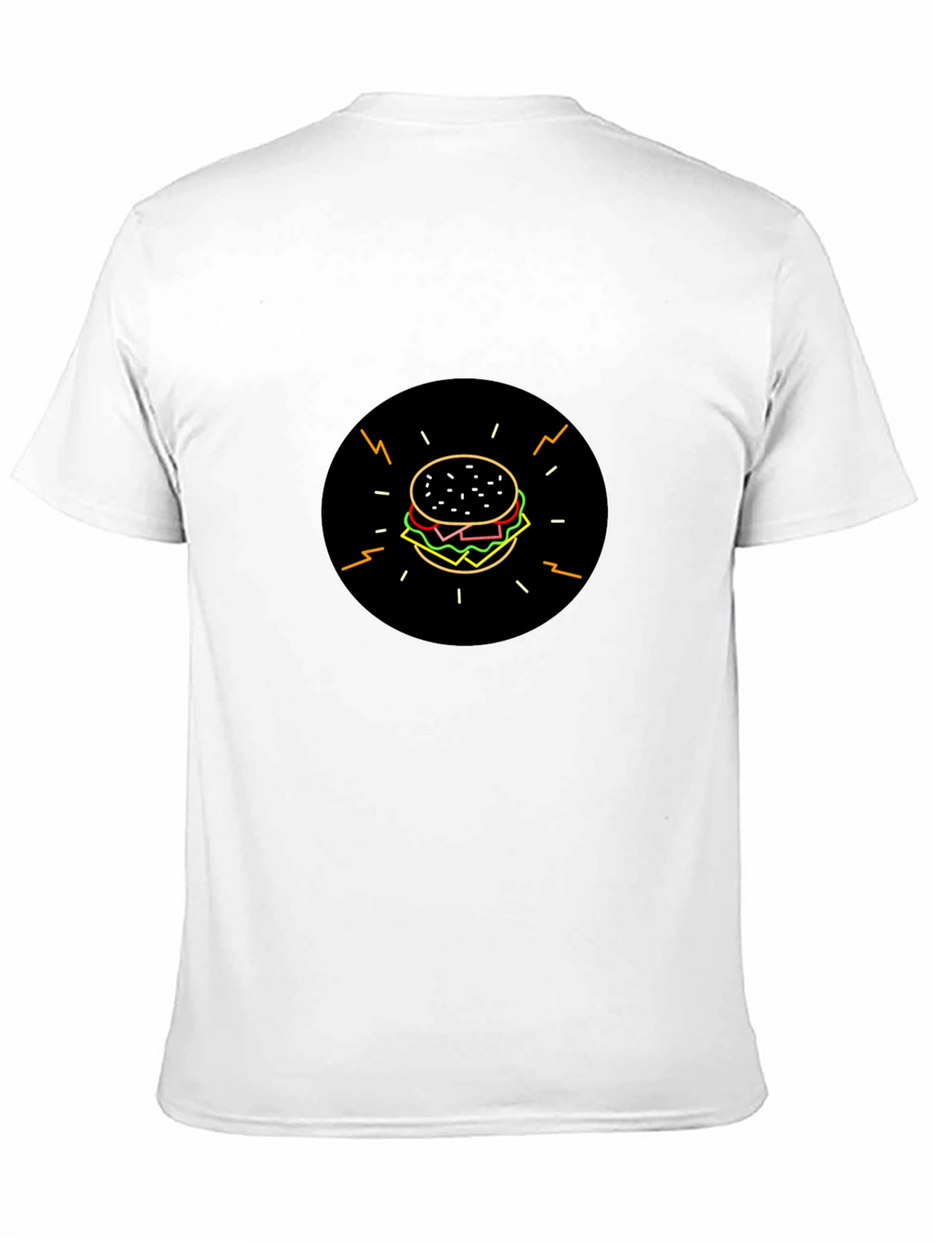Burger Graphic Black T-Shirt - Stylish & Fun!