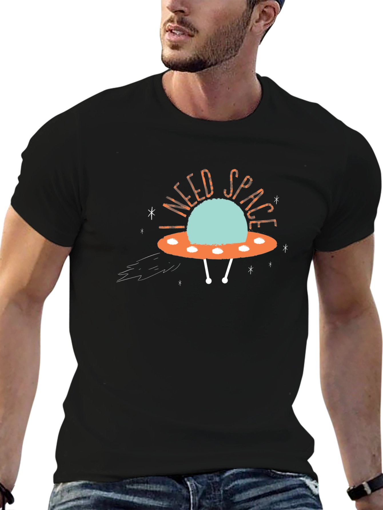 I Need Space UFO Graphic Tee