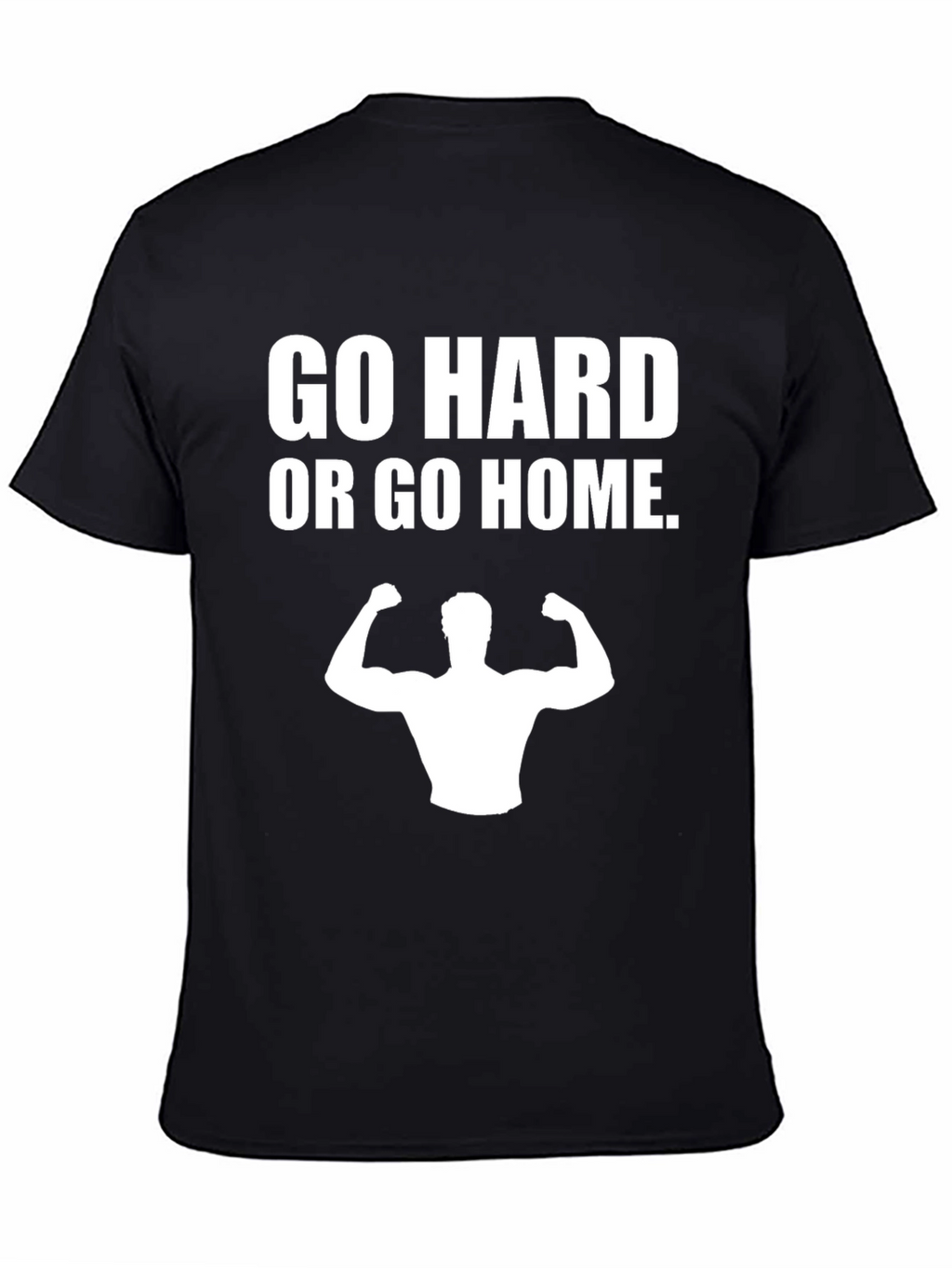 Go Hard or Go Home Black Graphic Tee
