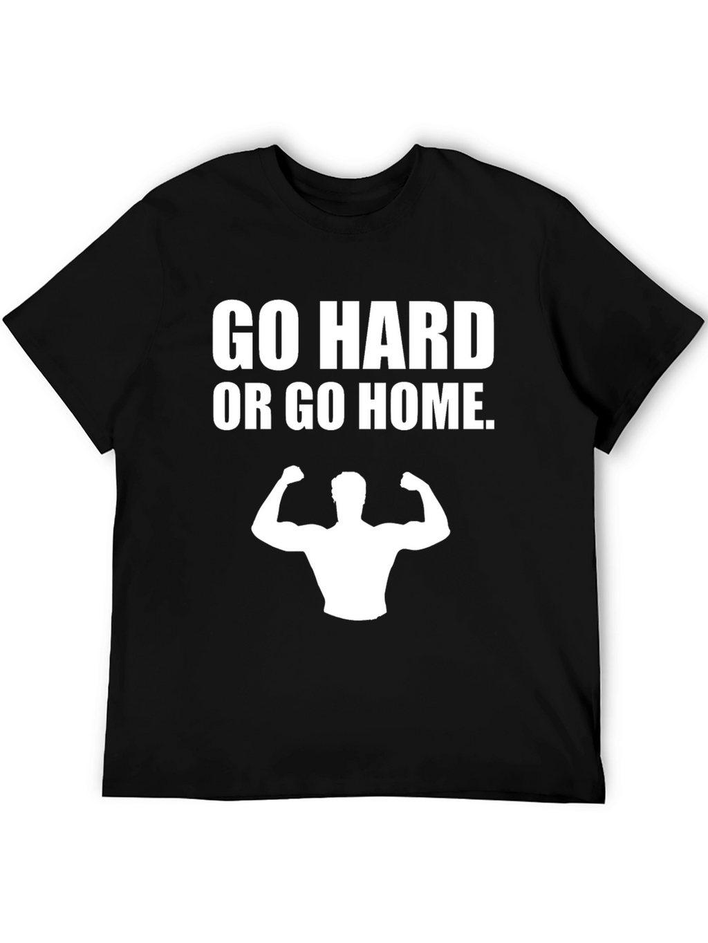 Go Hard or Go Home Black Graphic Tee
