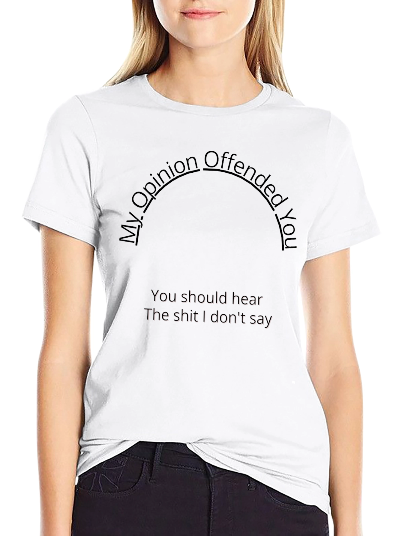 Offensive Opinion Mens Black Tee