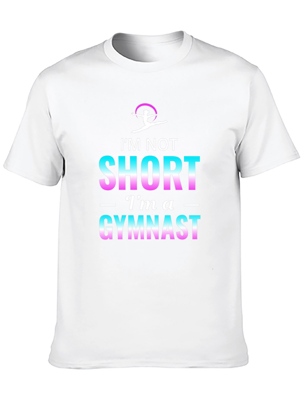 Im Not Short Im A Gymnast Black T-Shirt