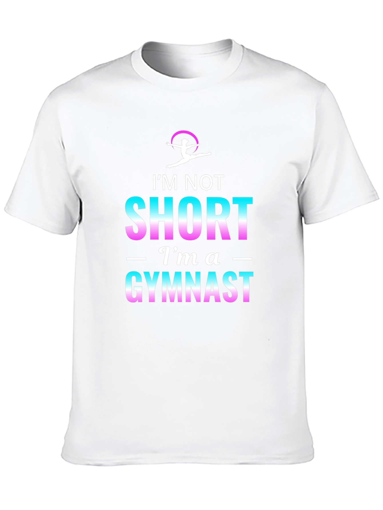 Im Not Short Im A Gymnast Black T-Shirt