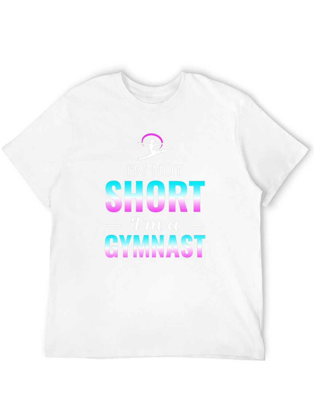 Im Not Short Im A Gymnast Black T-Shirt