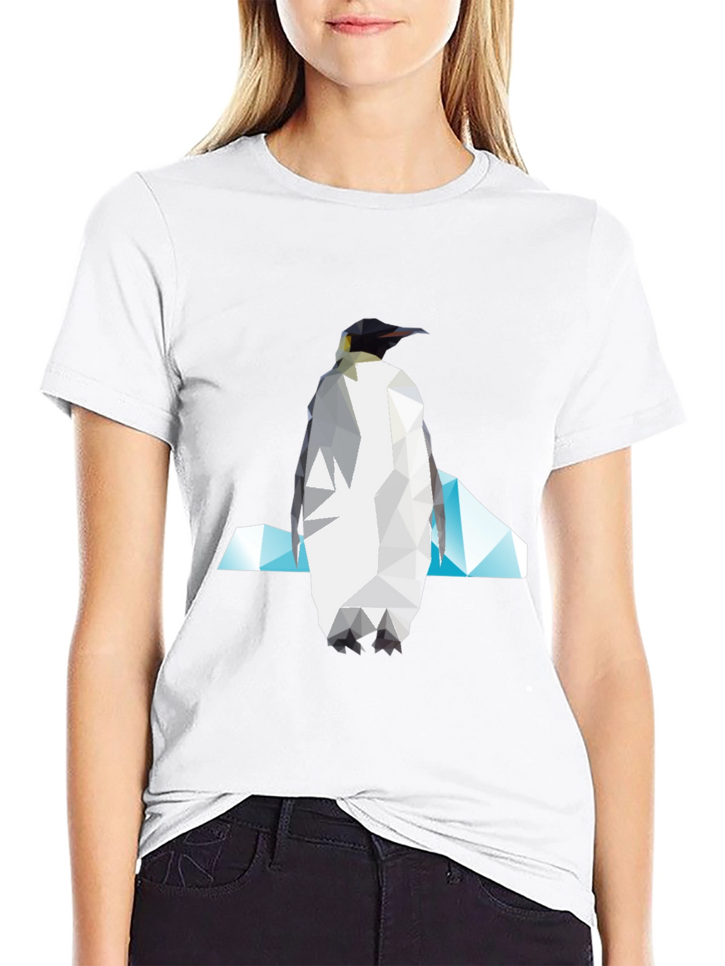 Geometric Penguin Graphic Tee