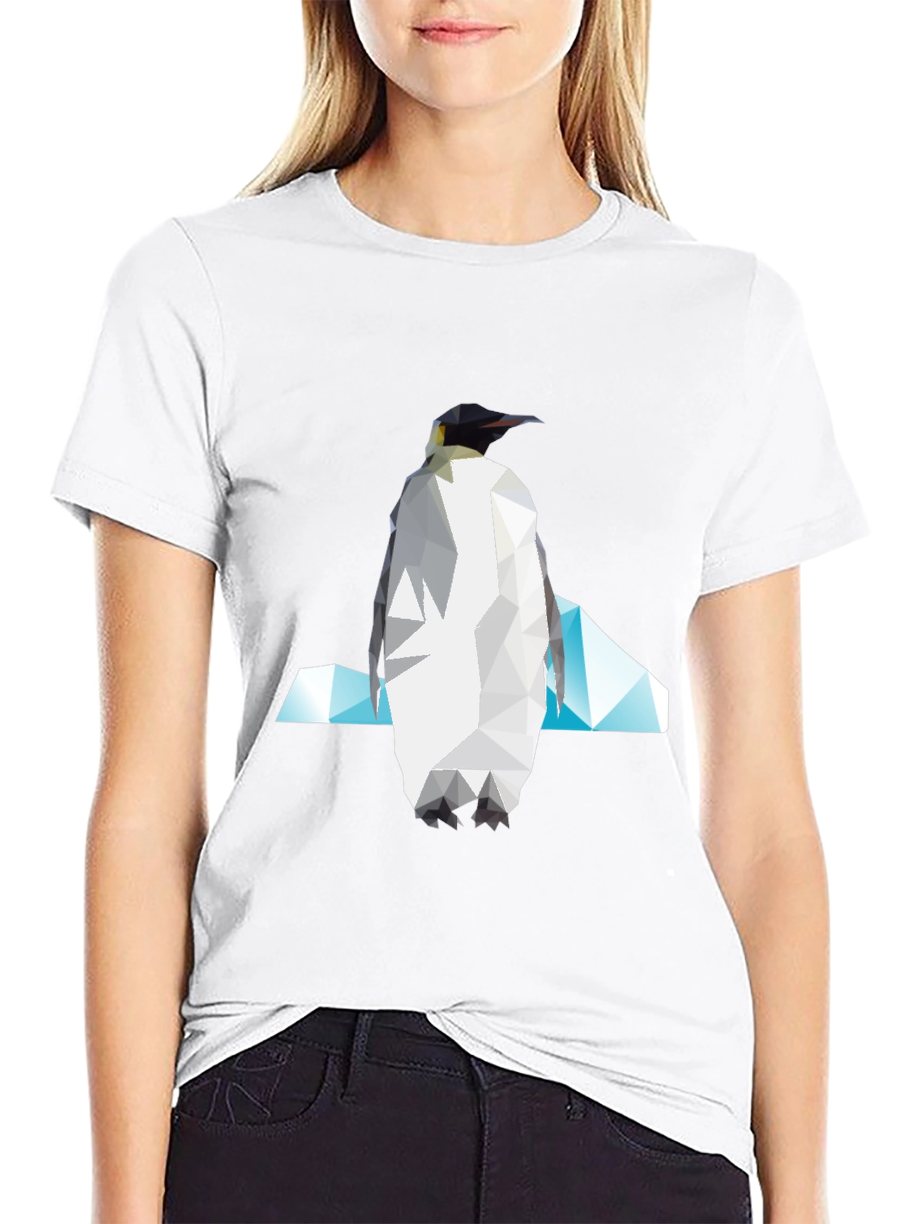 Geometric Penguin Graphic Tee