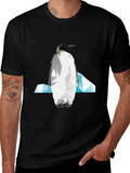 Geometric Penguin Graphic Tee
