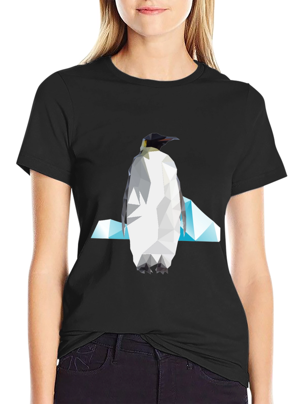 Geometric Penguin Graphic Tee