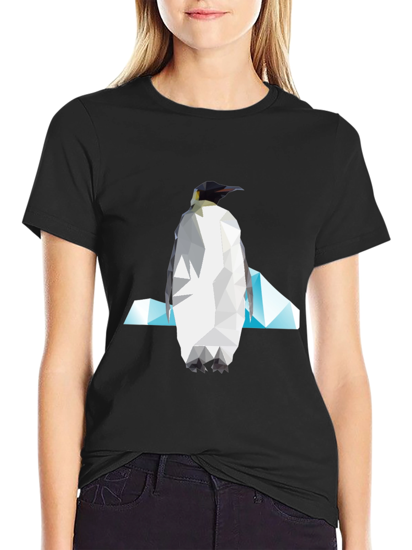 Geometric Penguin Graphic Tee