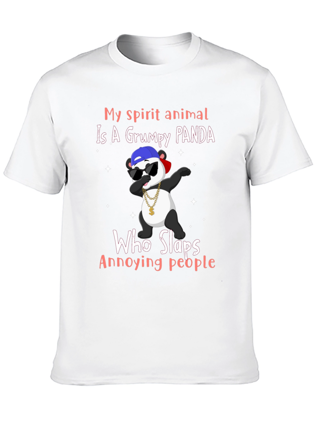 Grumpy Panda T-Shirt - My Spirit Animal Slaps