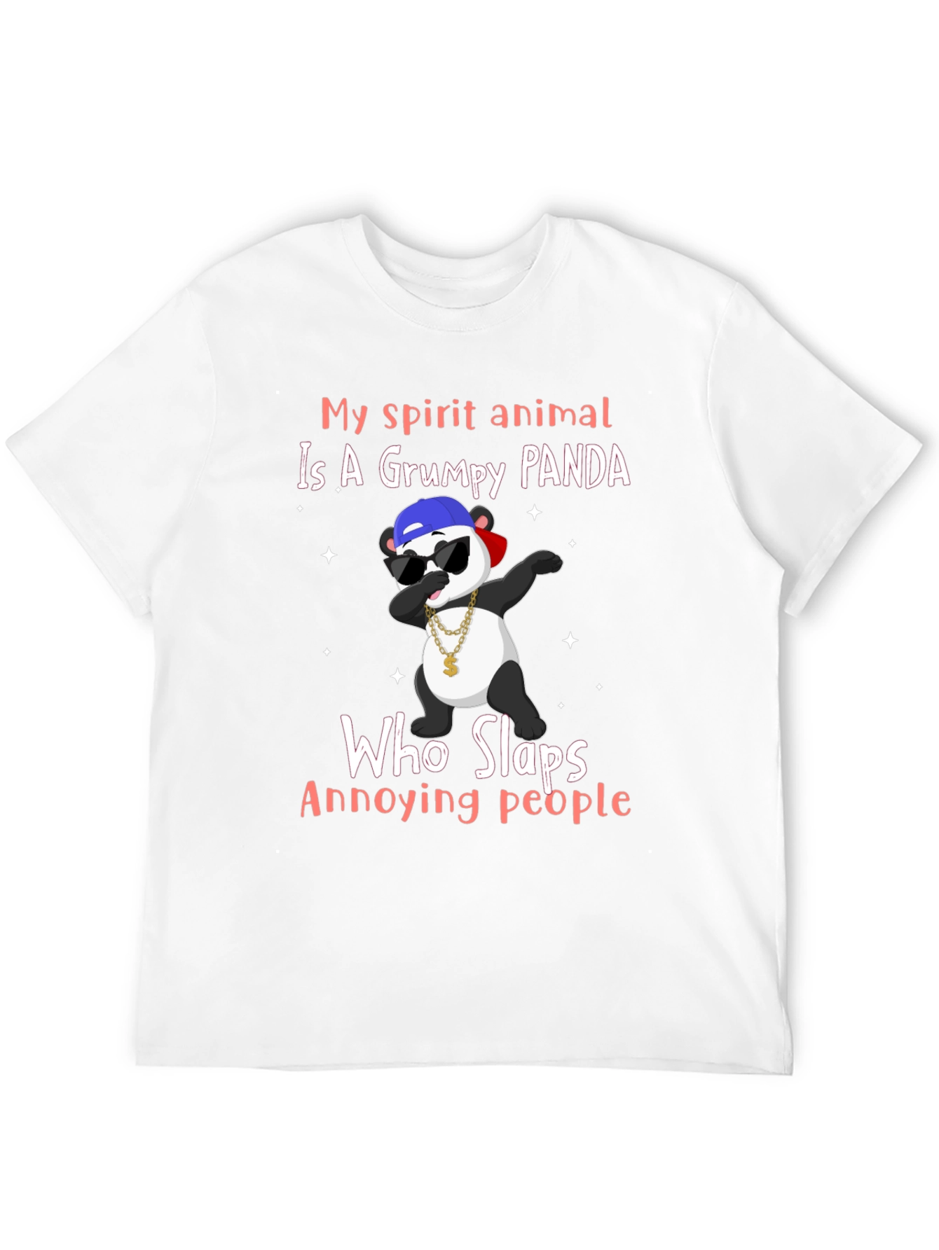 Grumpy Panda T-Shirt - My Spirit Animal Slaps