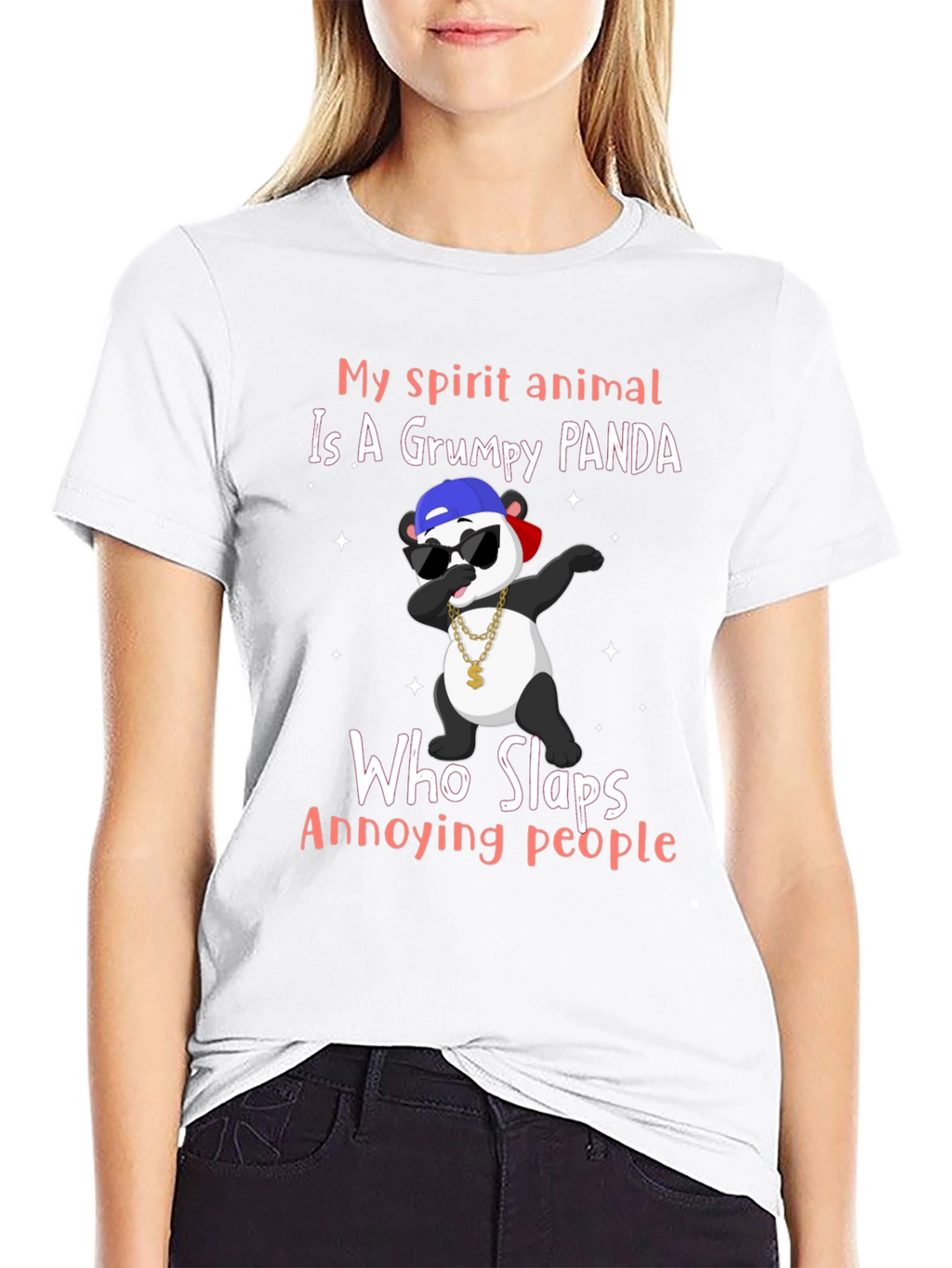 Grumpy Panda T-Shirt - My Spirit Animal Slaps
