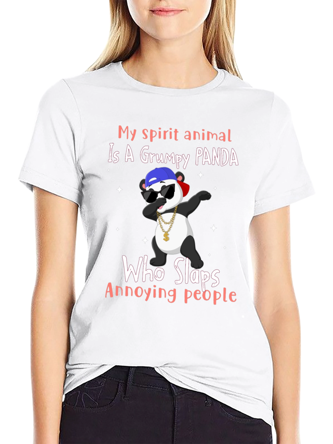 Grumpy Panda T-Shirt - My Spirit Animal Slaps