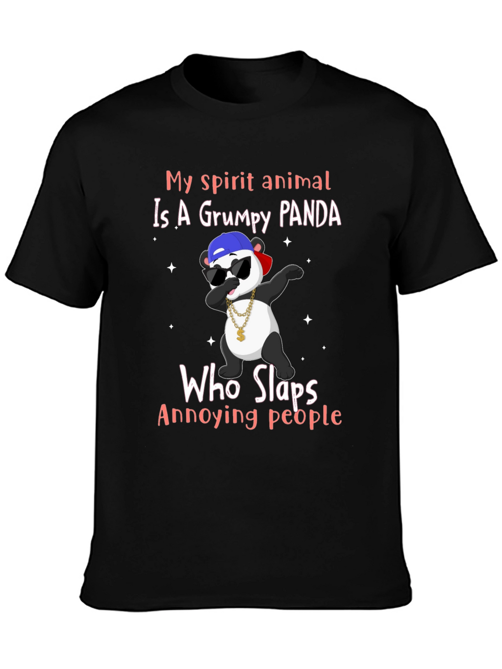 Grumpy Panda T-Shirt - My Spirit Animal Slaps