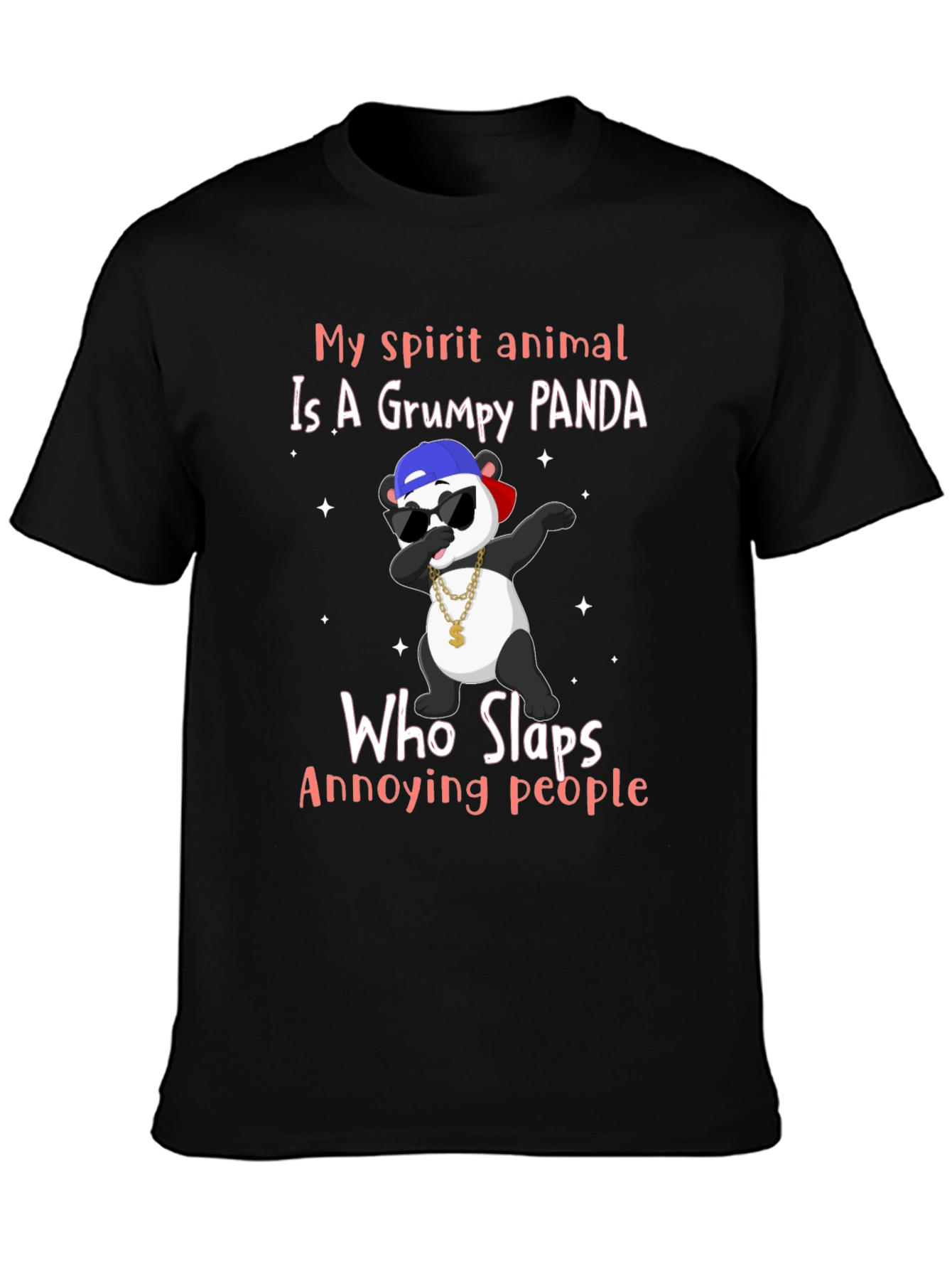 Grumpy Panda T-Shirt - My Spirit Animal Slaps