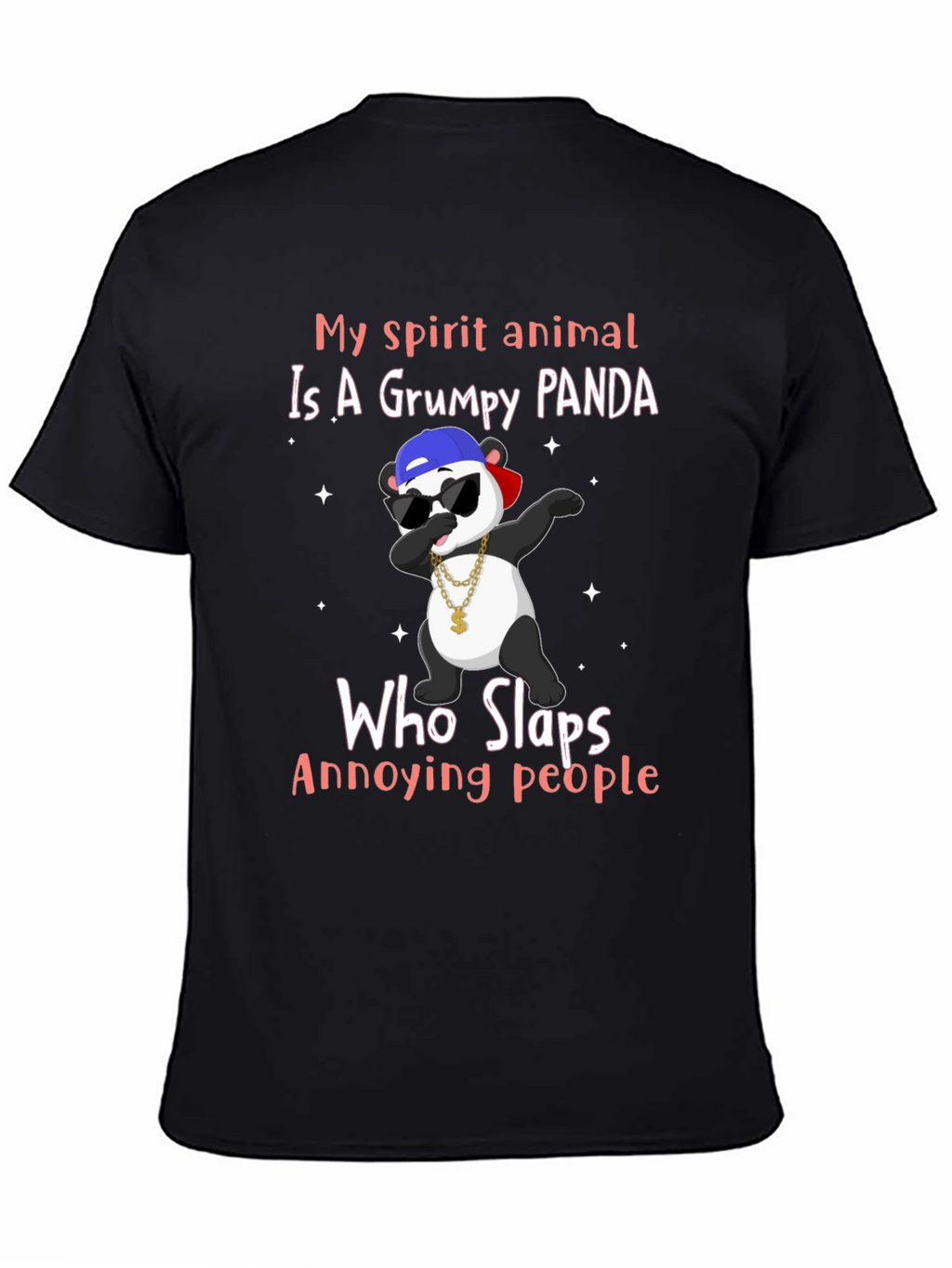 Grumpy Panda T-Shirt - My Spirit Animal Slaps