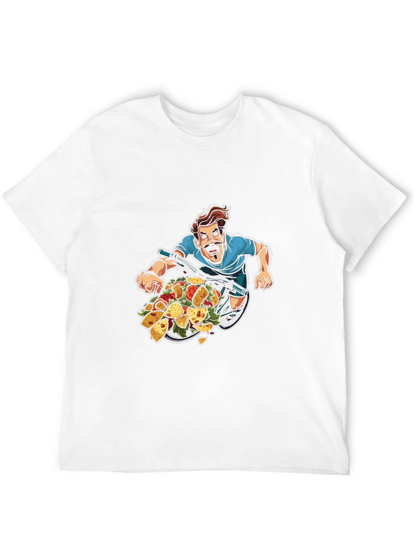 Taco Bicycle T-Shirt - Foodie Bike Rider Tee