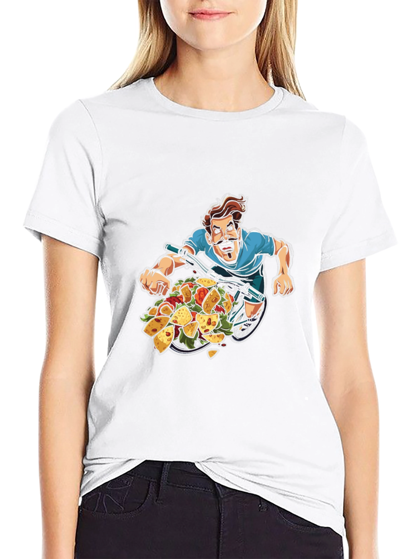Taco Bicycle T-Shirt - Foodie Bike Rider Tee