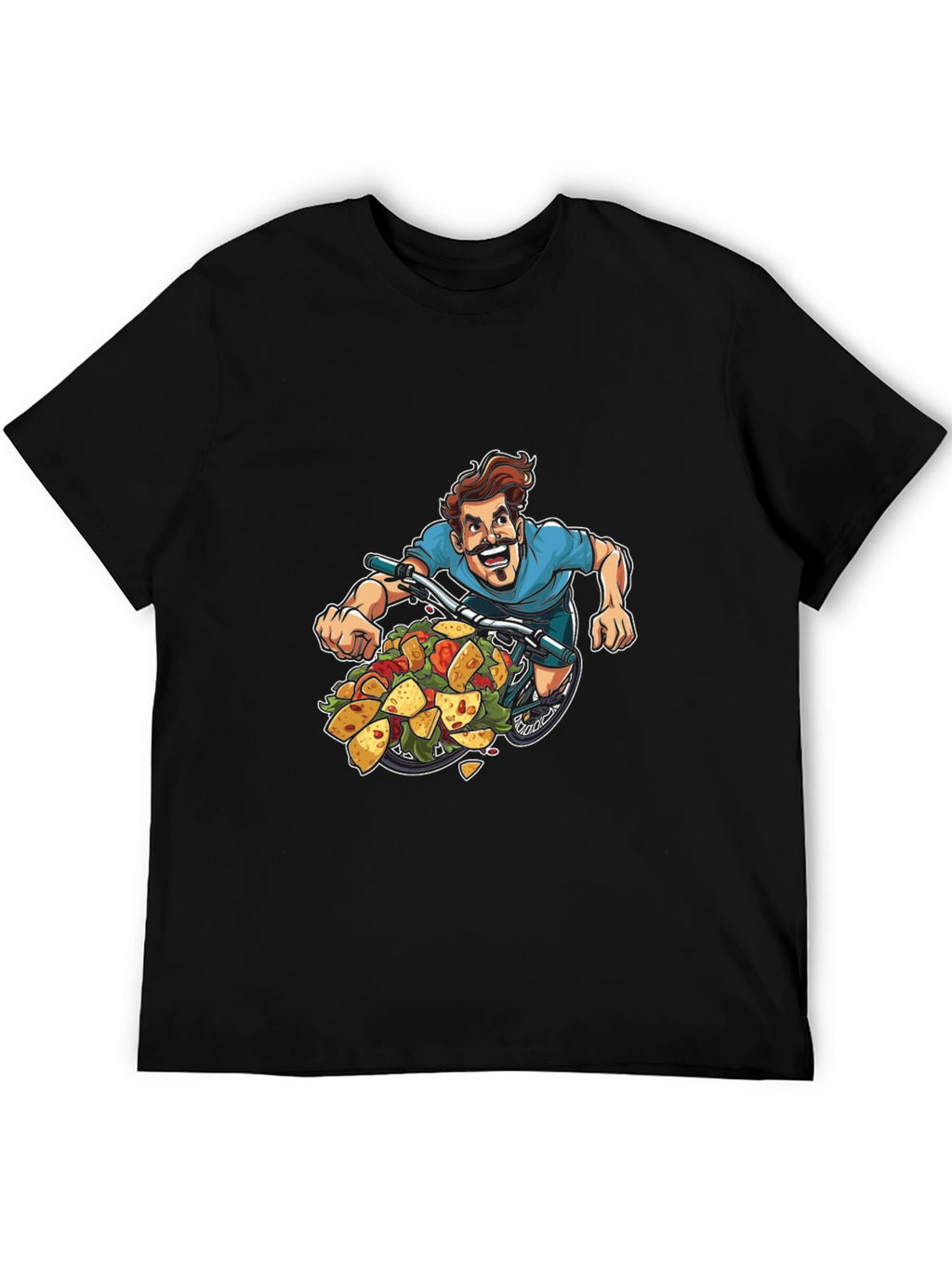 Taco Bicycle T-Shirt - Foodie Bike Rider Tee