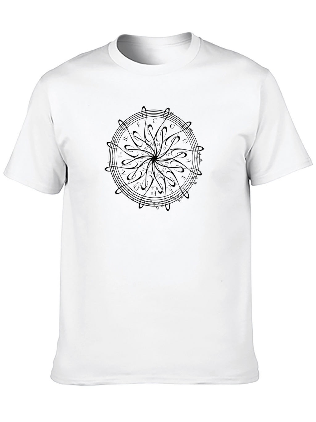 Musical Note Circle Graphic Tee