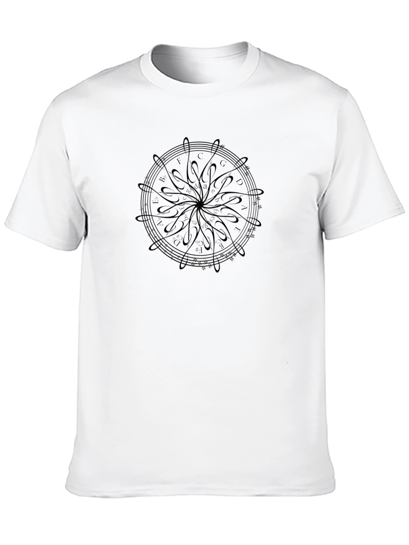 Musical Note Circle Graphic Tee
