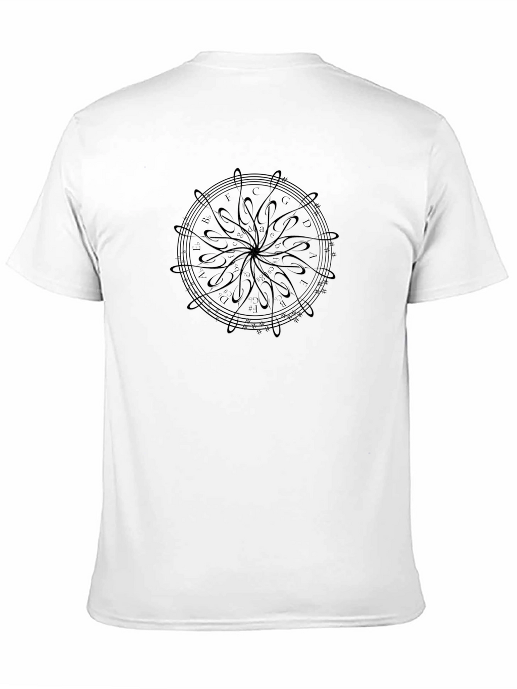 Musical Note Circle Graphic Tee
