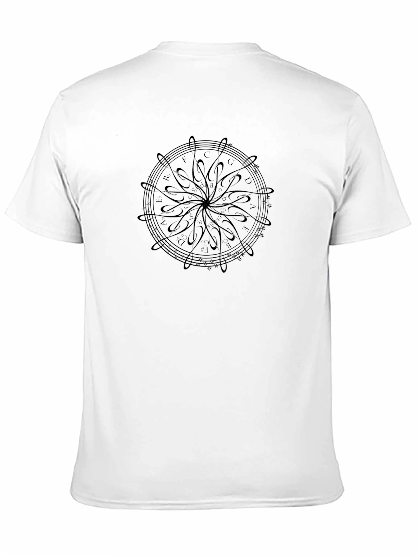 Musical Note Circle Graphic Tee