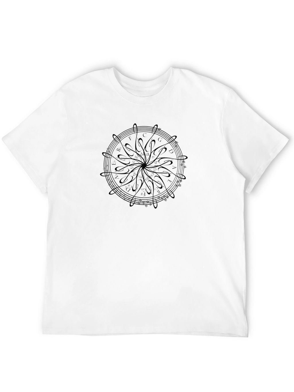 Musical Note Circle Graphic Tee