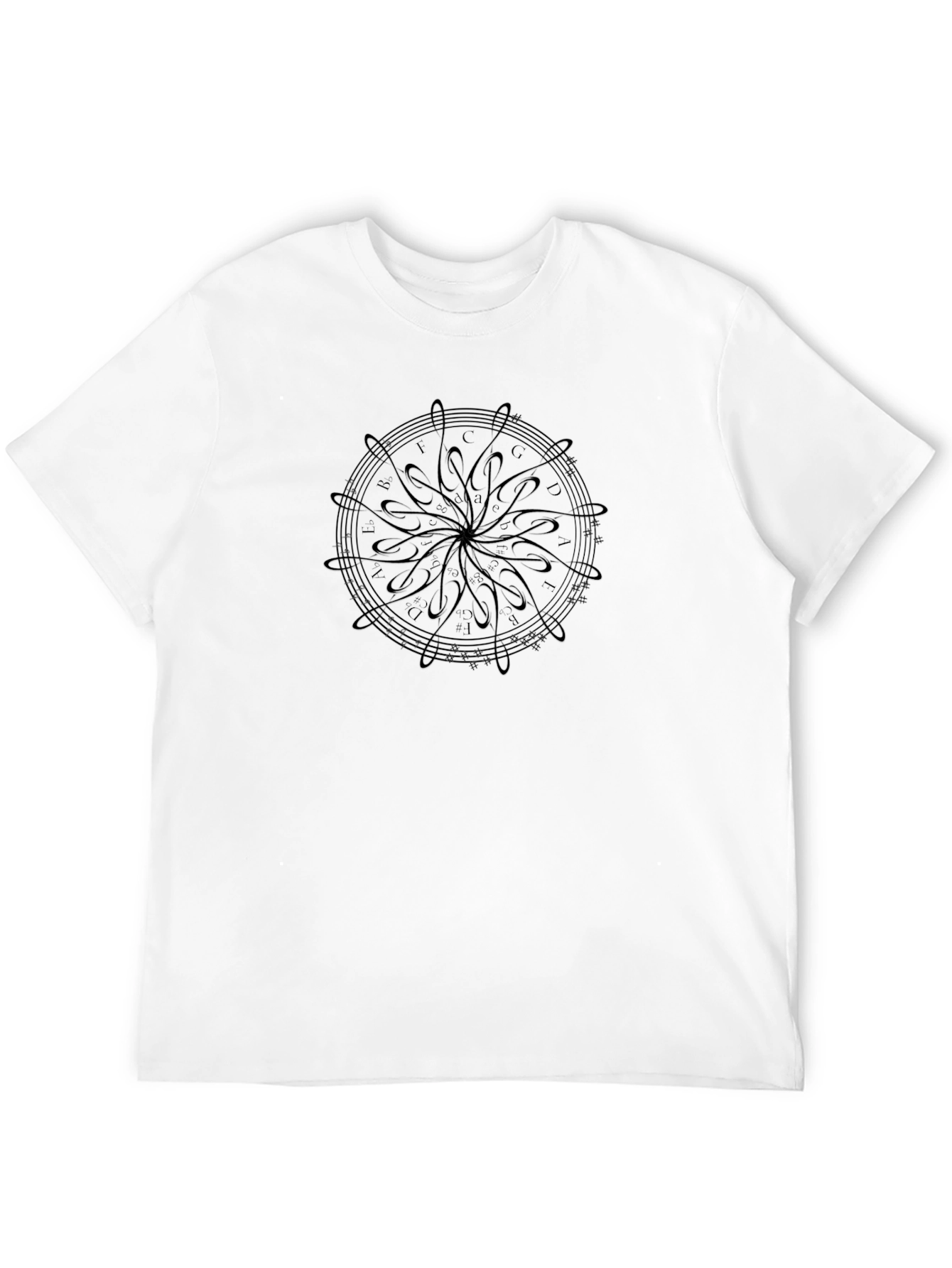 Musical Note Circle Graphic Tee