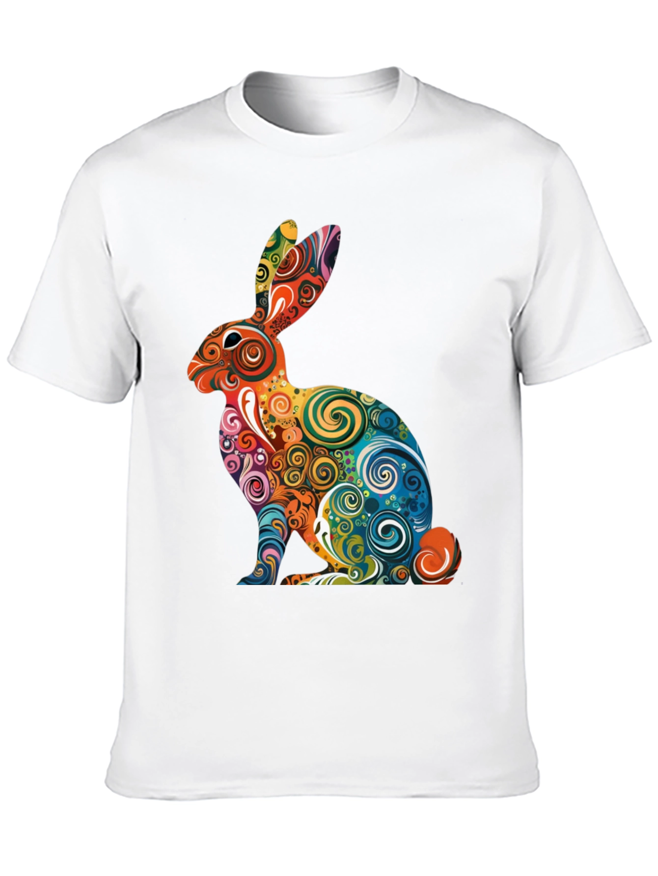 Psychedelic Rabbit Graphic T-Shirt