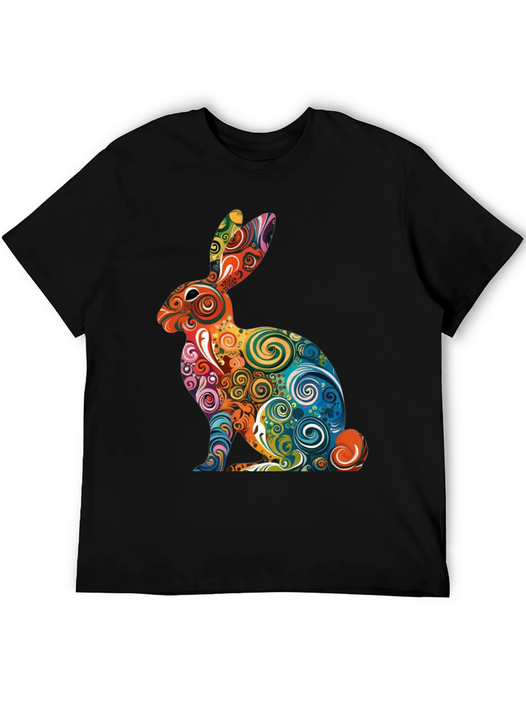 Psychedelic Rabbit Graphic T-Shirt