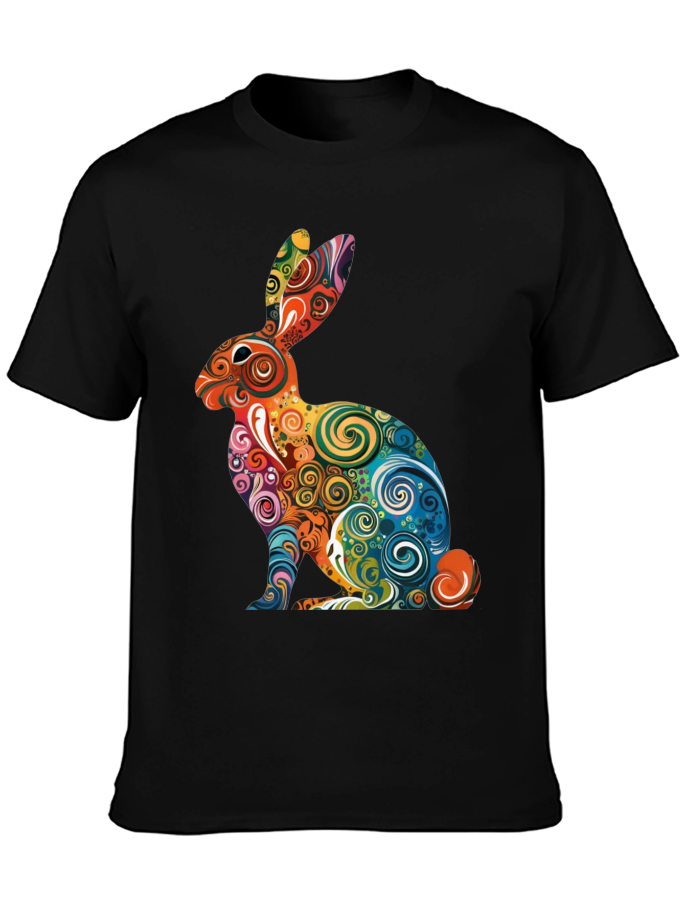Psychedelic Rabbit Graphic T-Shirt