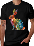 Psychedelic Rabbit Graphic T-Shirt