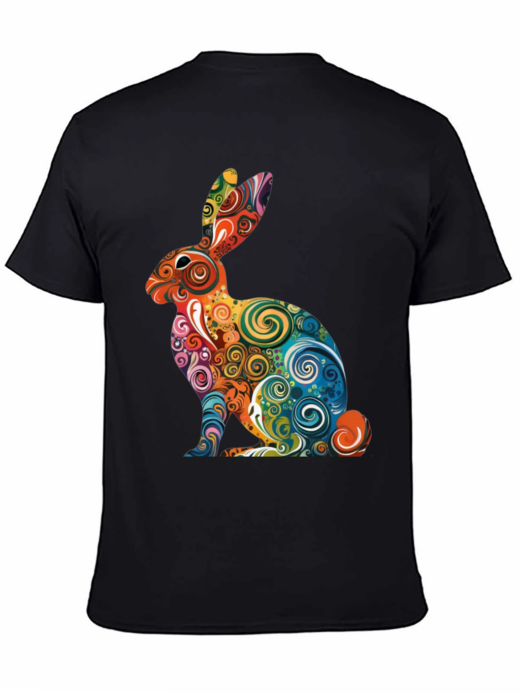 Psychedelic Rabbit Graphic T-Shirt