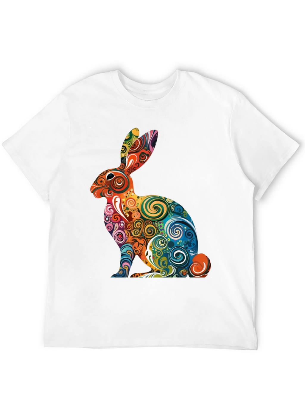 Psychedelic Rabbit Graphic T-Shirt