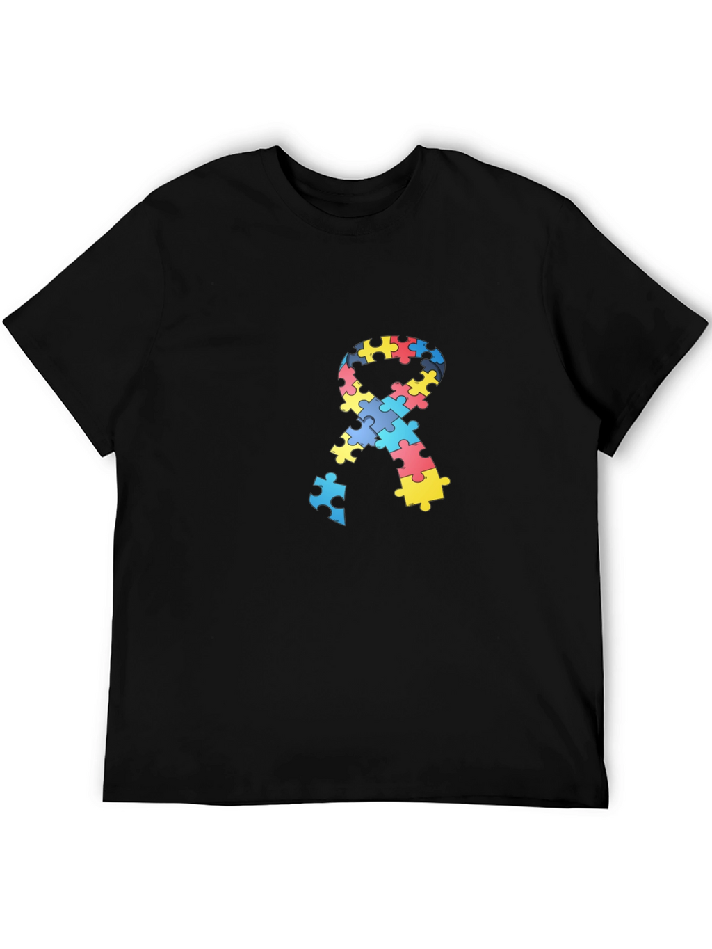 Autism Awareness Puzzle Ribbon T-Shirt