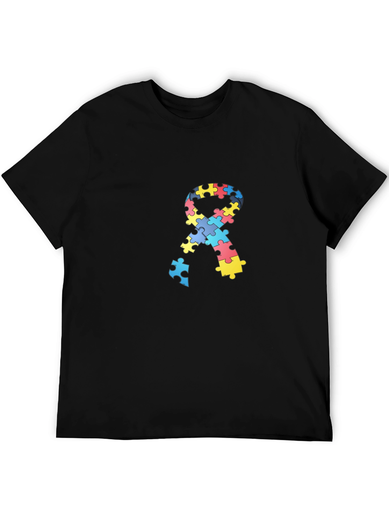 Autism Awareness Puzzle Ribbon T-Shirt