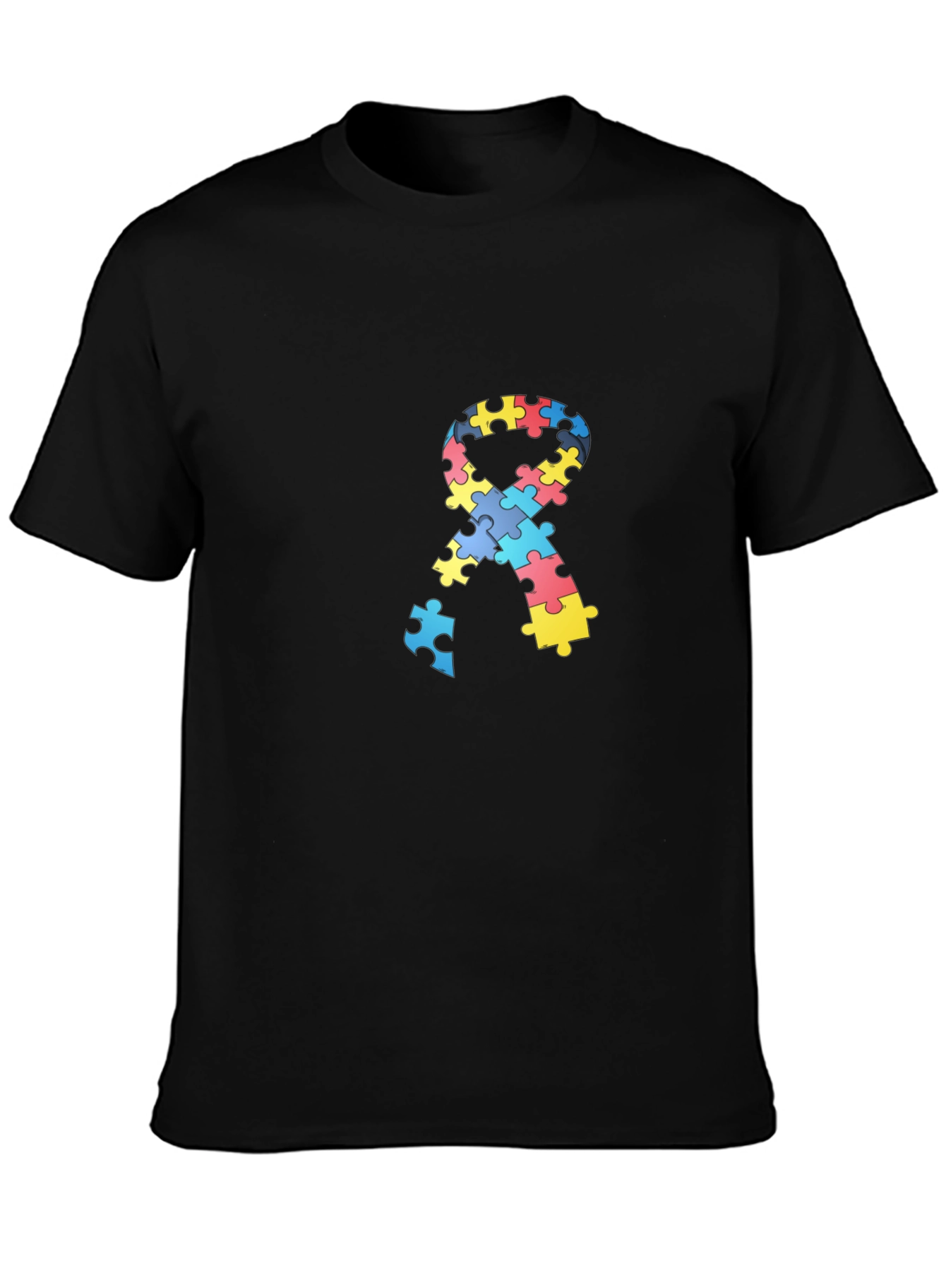 Autism Awareness Puzzle Ribbon T-Shirt
