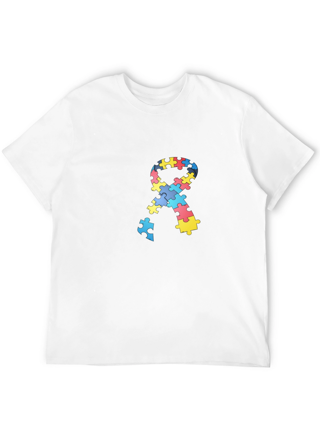Autism Awareness Puzzle Ribbon T-Shirt
