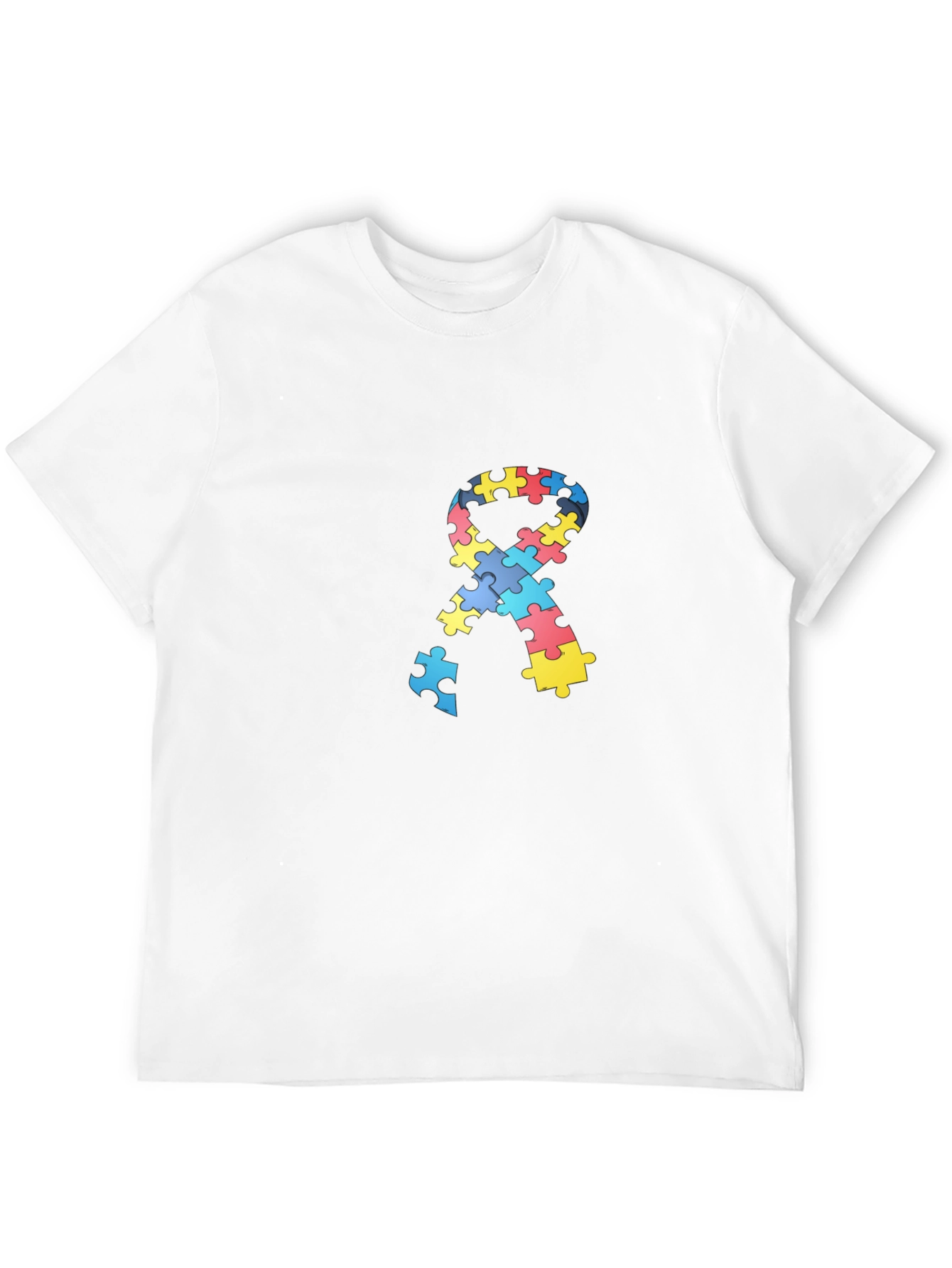 Autism Awareness Puzzle Ribbon T-Shirt