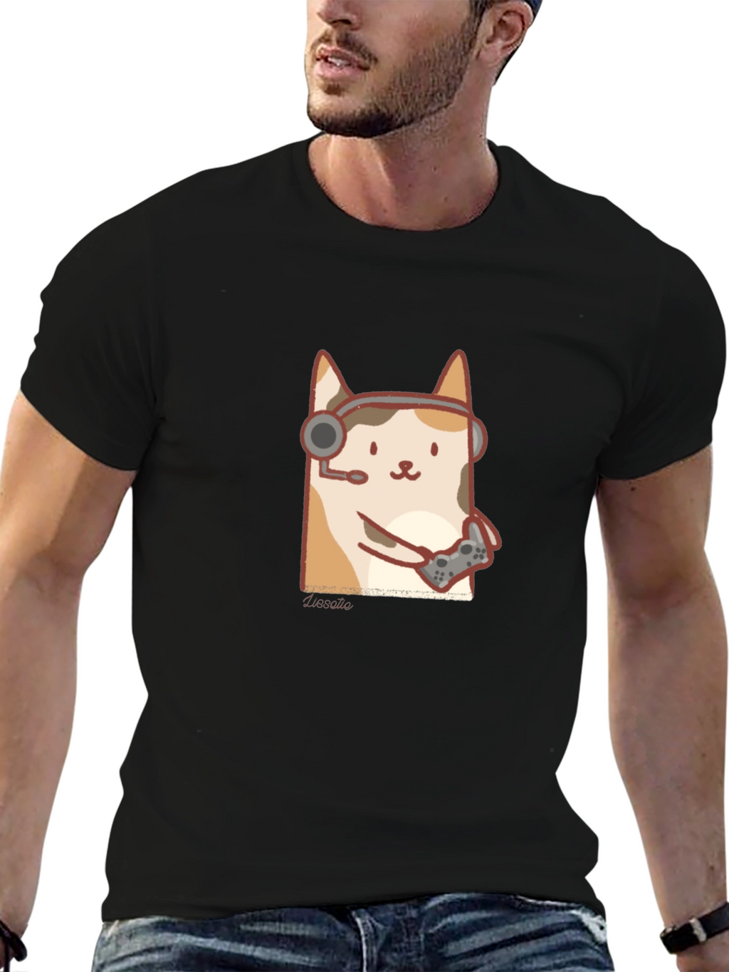 Gamer Cat T-Shirt - Playful Style
