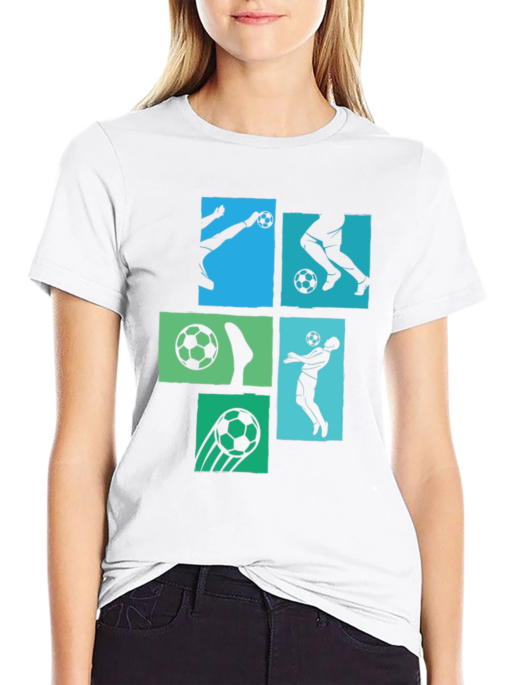 Soccer Graphic Mens Black T-Shirt