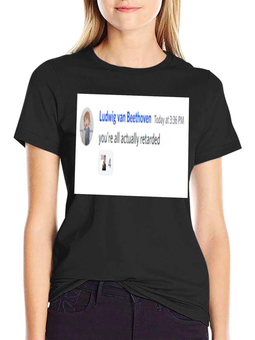 Ludwig van Beethoven Retarded Meme T-Shirt
