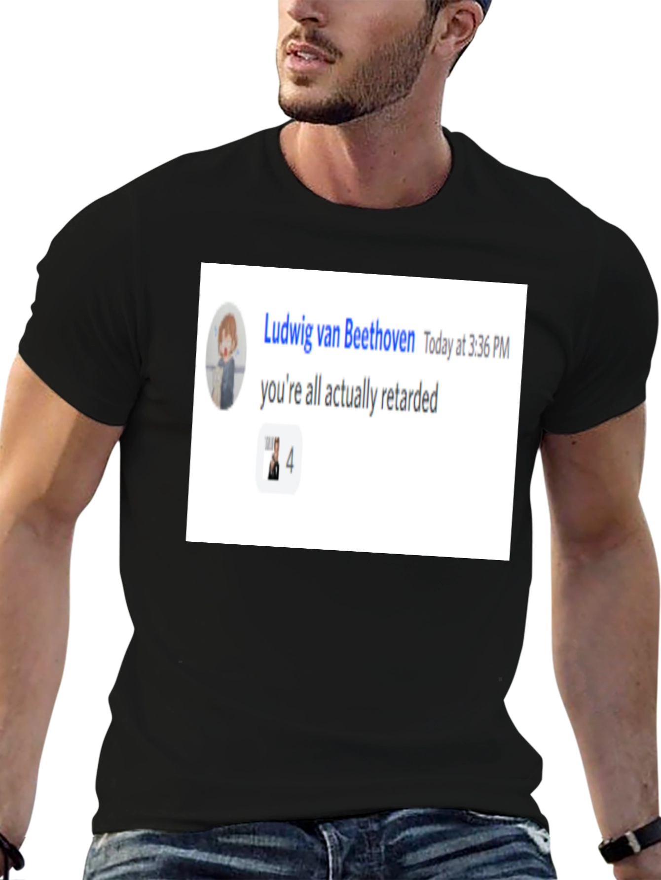 Ludwig van Beethoven Retarded Meme T-Shirt