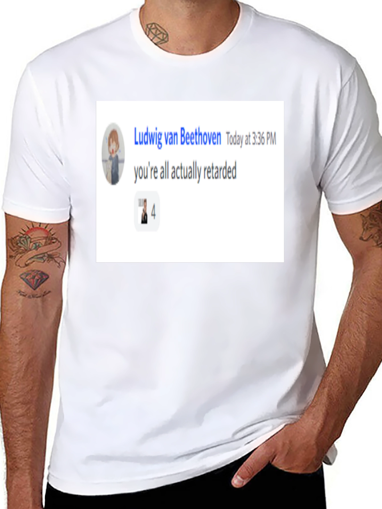 Ludwig van Beethoven Retarded Meme T-Shirt