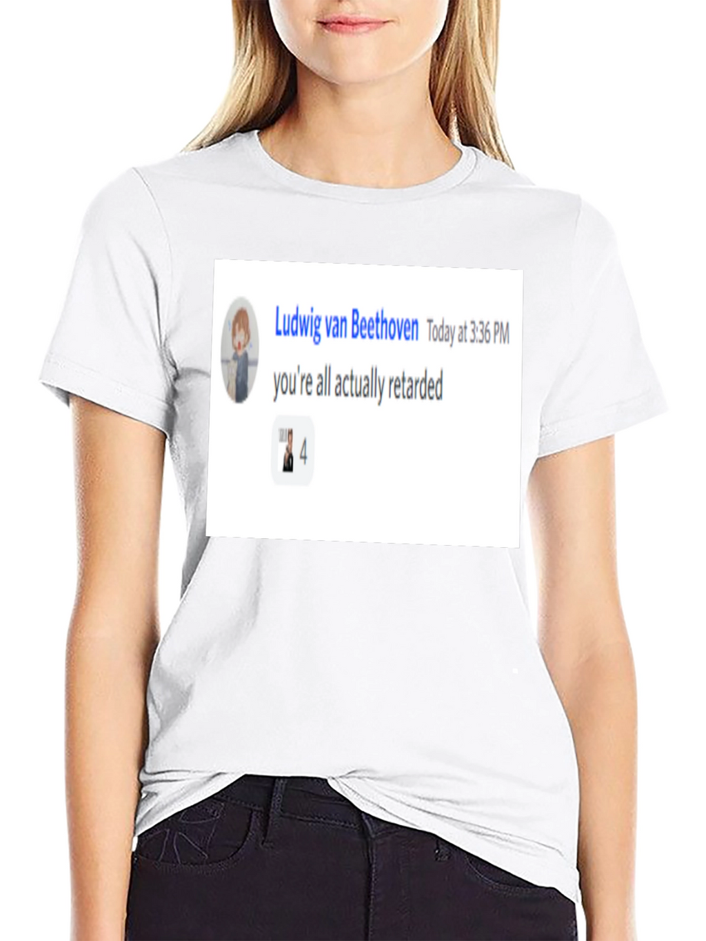 Ludwig van Beethoven Retarded Meme T-Shirt