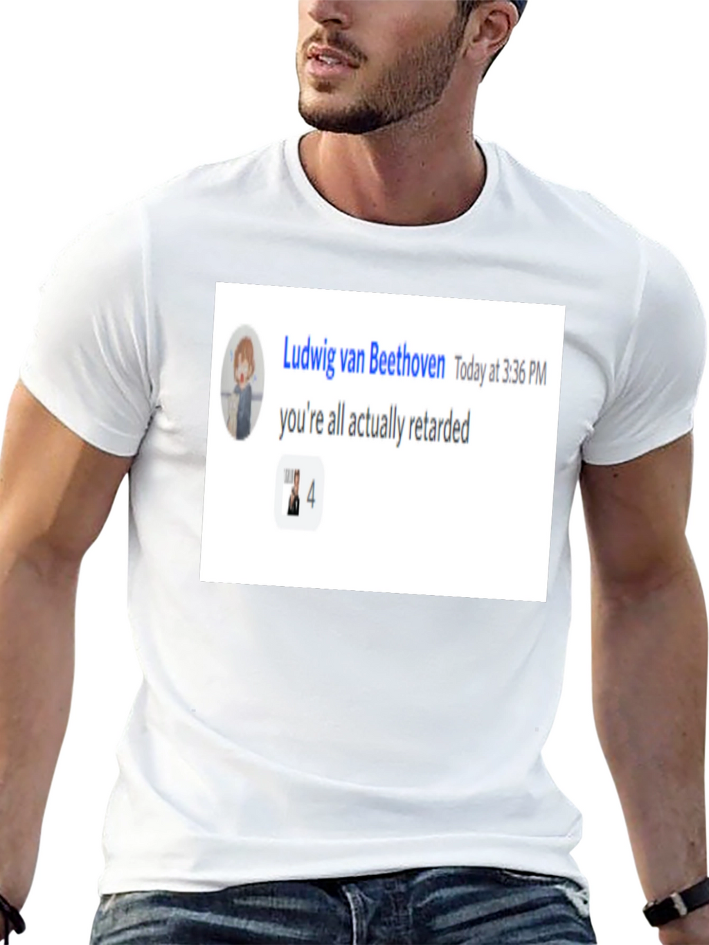 Ludwig van Beethoven Retarded Meme T-Shirt