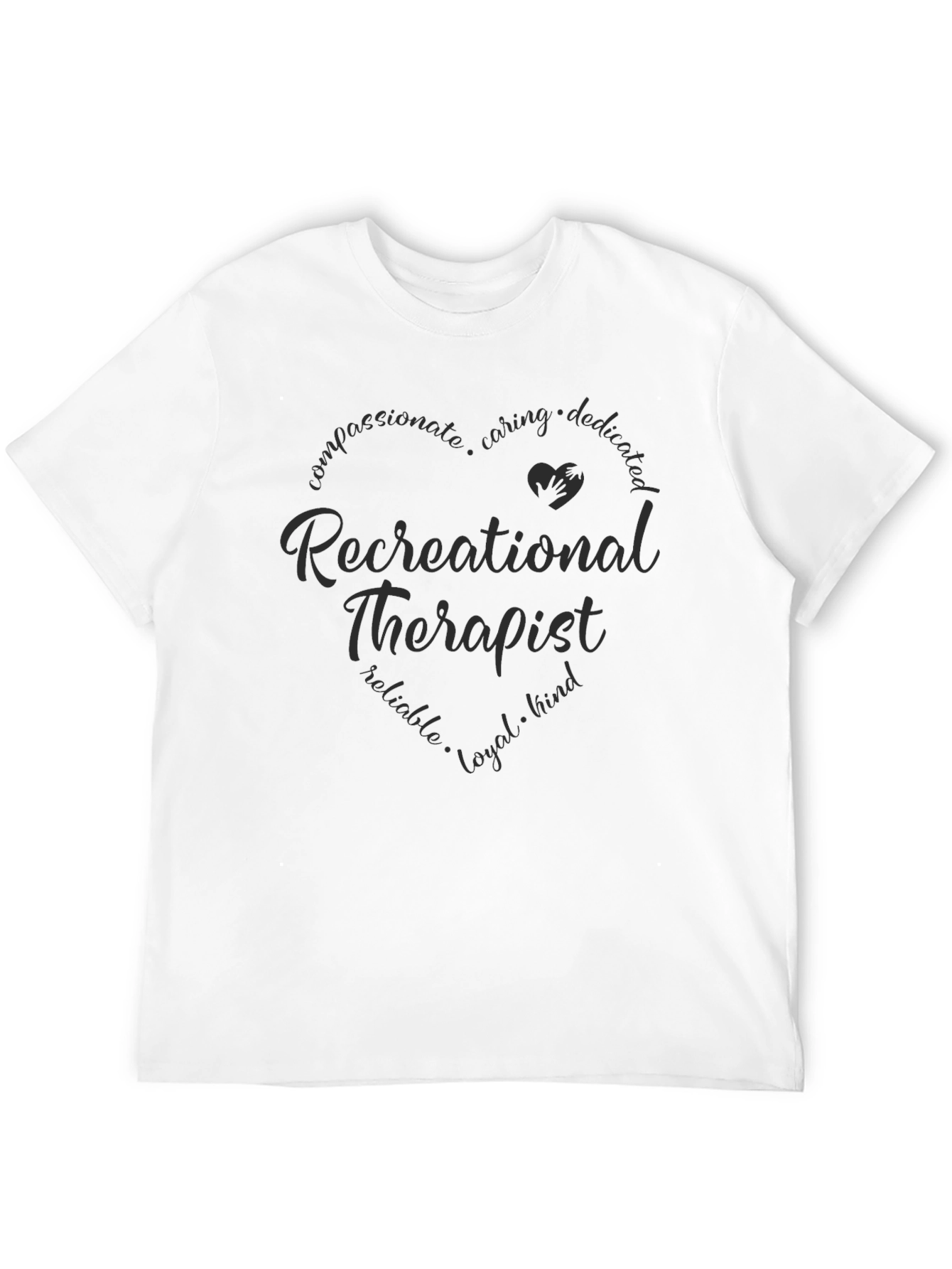 Recreational Therapist Heart Graphic Tee