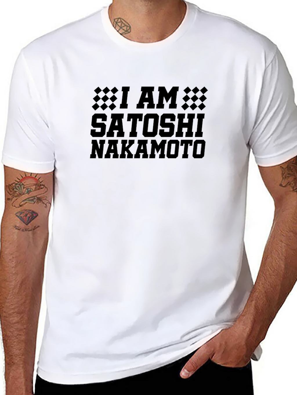 I Am Satoshi Nakamoto Black T-Shirt
